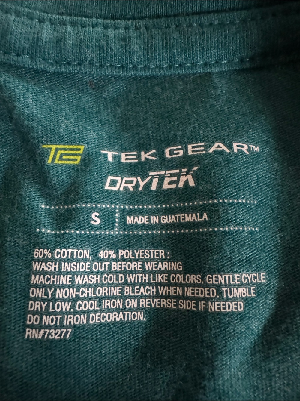 Tek Gear Dry Tek Women's V-Neck Athletic Shirt Teal Graphic Tee S - Picture 4 of 7